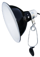 Komodo Black Dome Clamp Lamp Fixture 21 Cm