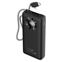 KONFULON 15W 20000mAh Power Bank External Battery Power Supply with 1 Input & 4 Uitvoers Comes with Data Cable Fast Char