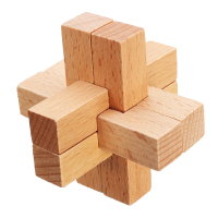 Kong Ming Lock Toys Children Kids Assembling 3d Puzzle Puzzle Cube Challenge Iq Brain Wood Toy