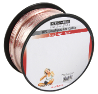 Ofc Luidsprekerkabel 2x 4.0Mm² Op Rol Van 15m   Transparant