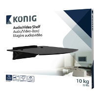 Audio/videoplank van getemperd glas max 10kg