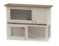 Konijnenhok Liberty Deluxe Wit/bruin 115x50x92 Cm