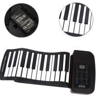 Konix 61 Key Midi Keyboard Electronic Roll Up Piano Pa61 With Battery