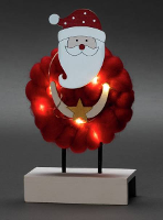 Konstsmide 3267 550 LED silhouet Kerstman Warmwit LED Rood Timer