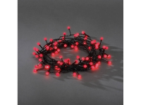 Konstsmide 3691 557 Micro lichtketting Buiten Energielabel: LED werkt op het lichtnet 80 LED Rood Verlichte lengte: 10.82 M