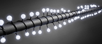 Konstsmide 3696 207 Mini lichtketting Buiten werkt op het lichtnet Aantal lampen 80 LED Koudwit Verlichte lengte: 6.32 M
