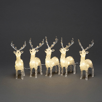 Konstsmide 6288 103 Acryl figuur Energielabel: F (A   G) Rendier Warmwit LED Helder