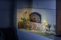 Konstsmide 6333 590 Micro lichtketting Binnen werkt op het lichtnet Aantal lampen 50 LED Meerkleurig Verlichte lengte: 4.9 M