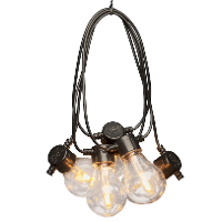 Konstsmide Feestverlichting lichtsnoer   10 dimbare led lampen/peertjes   extra warm wit   14,5 meter