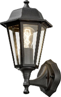 Konstsmide Kutscher 7094 750 Buitenlamp (wand) E27 60 W Zwart