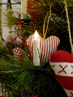Konstsmide LED Kerstboomverlichting Batterijwerking Kerstboomlampjes Warmwit