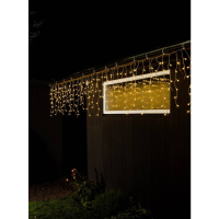 Konstsmide Lichtgordijn ijsregen Buiten 24 V Energielabel: E (A   G) 400 LED Barnsteen
