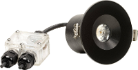 Konstsmide Maavalo LED inbouwlamp voor badkamer Energielabel: F (A   G) 6 W IP44 Zwart