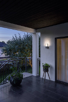 Konstsmide Matera 7850 370 LED buitenlamp (wand) Energielabel: G (A   G) 6 W Antraciet