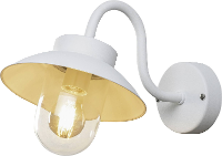 Konstsmide Vega Mini 417 250 Buitenlamp (wand), Wandlamp Spaarlamp, Gloeilamp, LED E27 Wit