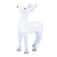 Konstsmide Verlichte rendier   60 cm   176 led lampjes   helder wit   Kerstverlichting figuur