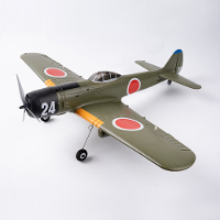 Kootai Ki84 WWII vliegtuig 690mm spanwijdte 2.4GHz 4CH Ingebouwde Gyro 3D/6G Schakelbaar One Key Aerobatics EPP RC vlieg