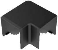 KOPOS 8643_FB Kabelgoot Vlakke winkelhaken (b x h) 40 mm x 40 mm Zwart 1 stuk(s)
