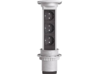 Kopp 939614013 Inbouwstekkerdoos 3 voudig Aluminium (geborsteld) GST18i aansluitbus