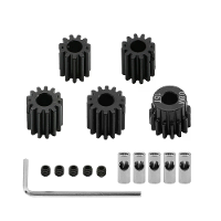 Korte Truck Klimmodel RC Auto Verstevigd Stalen Tandwiel 0,8 Module 5MM Binnen Diameter Motor Tandwiel Set Onderdelen