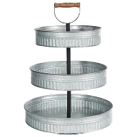 KOUIGN   Etagère   Zilver   3 lagen   IJzer