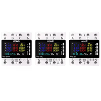 Tuya Wifi Power Energy Meter AC Monitor AC 85 290V 80A 3 fase 4 draad DIN rail Over Onder Spanningsbeveiliging Energiete