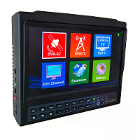 KPT 702ST+AHD Spectrum Satelliet Finder DVB S2/T2/C 7 inch Signaalsterkte Meter USB HDMI AV Oplaadbare Accu