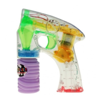 Bellenblaas pistool   met LED licht   14 cm   speelgoed