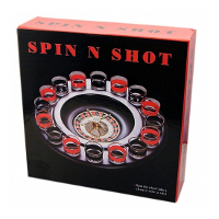 Kruger Drankspel/drinkspel   shot roulette   incl 16 shotglaasjes   spel avond