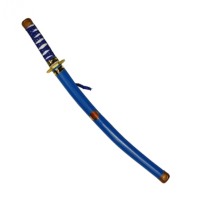 Ninja verkleed zwaard   blauw   van plastic   60 cm   carnaval verkleed feest wapens