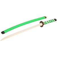 Ninja verkleed zwaard   groen   van plastic   60 cm   carnaval verkleed feest wapens