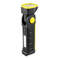 Krachtige Dual Light Source Zaklamp Handheld Vouwlamp Kamperen Werkende Zaklamp USB Opladen Digitale Weergave met Magnee
