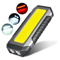 Krachtige XPE LED + COB Dual Light bronnen Werklicht 4000mAh Power Bank Zaklamp TYPE C Oplaadbaar met Magneet Buitenkamp