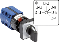 Kraus & Naimer CG4.A025.FS2.F795 Voltmeter omschakelaar 10 A Grijs, Zwart 1 stuk(s)