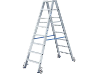 Krause 124869 Aluminium Ladder Verrijdbaar Werkhoogte (max.): 3.40 M Zilver 12.9 Kg