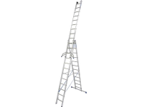 Krause 133700 Aluminium Multifunctionele Ladder Werkhoogte (max.): 9.30 M Aluminium 28.1 Kg
