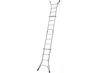 Krause 133953 Aluminium Telescoopladder Werkhoogte (max.): 5 M Aluminium 15.5 Kg