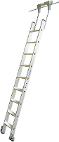 Krause 819383 Aluminium Stellingladder Verrijdbaar Werkhoogte (max.): 4.82 M Zilver 13 Kg