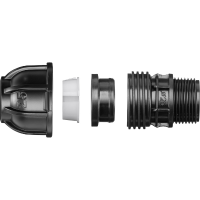 Aansluitstuk voor 1 (25mm) zuigleidingen