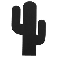 Krijtbord cactus   38x24 cm   Leen Bakker