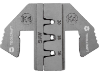TOOLCRAFT PLE 0K4 Krimp onderdelen Geschikt voor connector: DUITS Krimpbereik AWG: 16 tot 20 AWG Geschikt voor merk: TOOLCRAFT PZ 500
