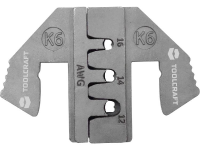 TOOLCRAFT PLE 0K6 Krimp onderdelen Geschikt voor connector: DUITS Krimpbereik AWG: 12 tot 16 AWG Geschikt voor merk: TOOLCRAFT PZ 500