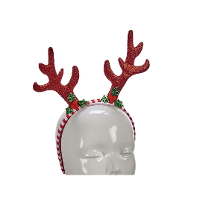 Rendier diadeem   gewei   bruin   24 cm   kerst haarband