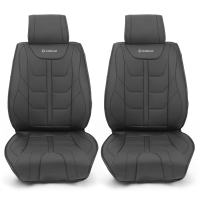 KROAK 2 STUKS Universele PU Nappa Lederen Auto Links Rechts Stoelhoes Ademend Soft Vier Seizoenen