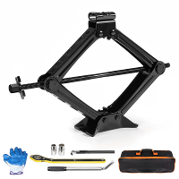 KROAK 2 Ton Schaarlift Universele Auto Noodkit Steeksleutel Zware Kracht Krik Bandenvervangtool voor Auto's Van Doe Het 