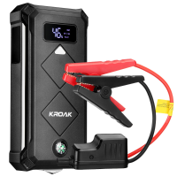 KROAK K JS05 2400A 24000mAh Draagbare Auto Jump Starter QC3.0 Snellader Powerbank Noodaccu Booster Brandwerend met LED z
