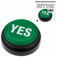 Groene YES buzzer drukknop met geluid   Quiz speelgoed knop   Ja/Nee zeggen
