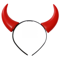 Halloween   Halloween duivel hoorntjes diadeem rood plastic