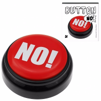 Rode NO buzzer drukknop met geluid   Quiz speelgoed knop   Ja/nee zeggen