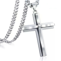 Kruis Hanger Kettingen Voor Mannen Vrouwen Gouden Zilveren Rvs Charme Ketting Mannelijke Hip Hop Sieraden
